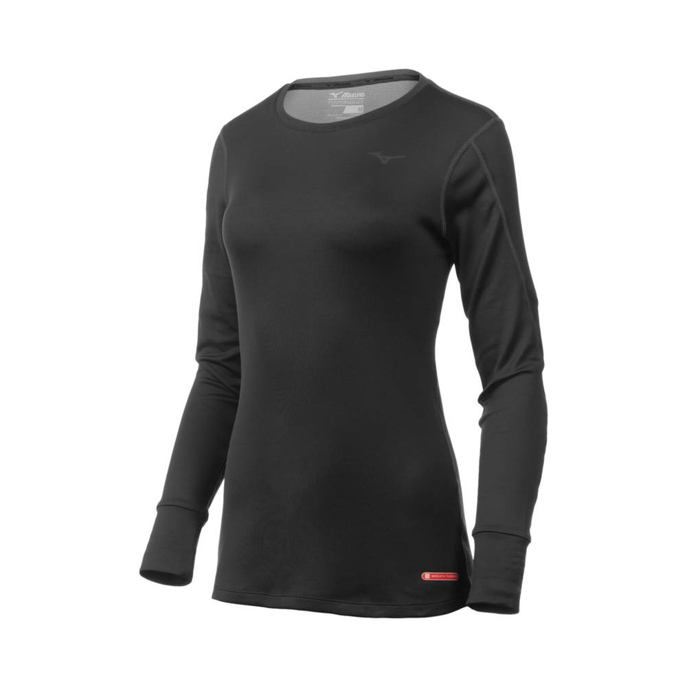 Base Layer Mizuno Breath Thermo® Long Sleeve Mujer Negras España MTDC-31957